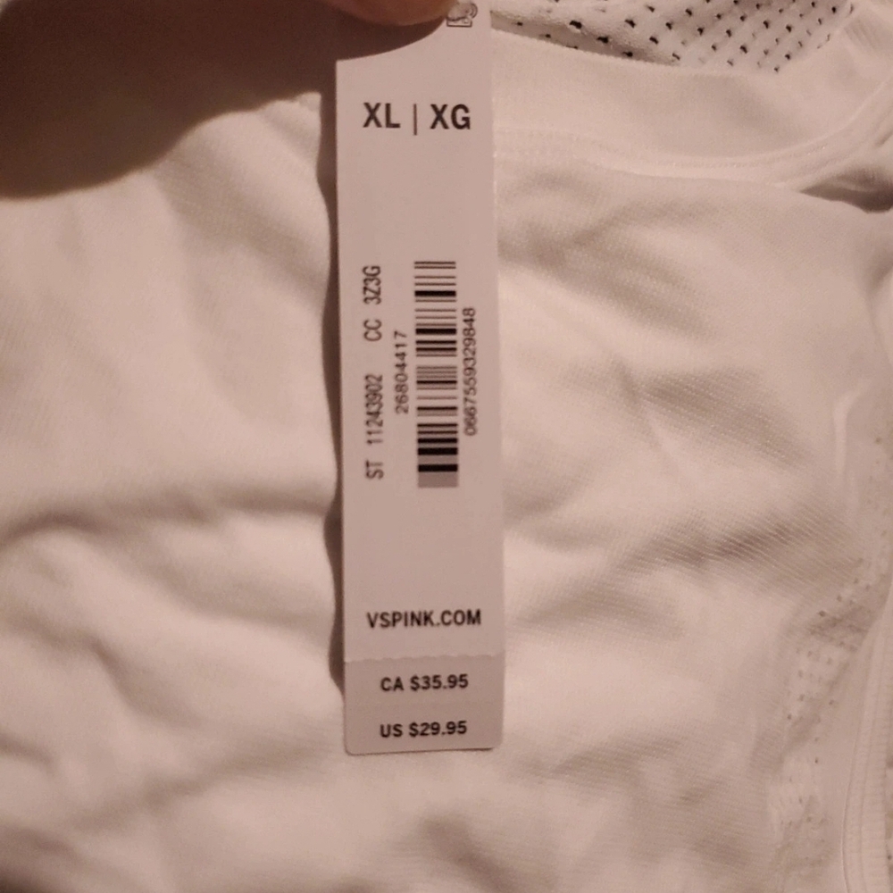 Nike Women's White Muscle Tee - Picture 4 of 10